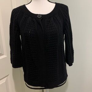 Cato Sweater 3/4 Sleeves Button Down size M